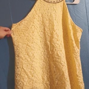 Candies yellow lace dress